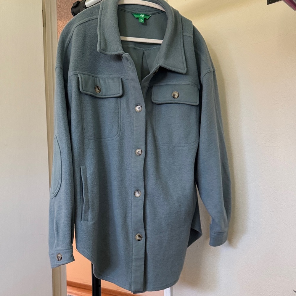 dip Utility Jacket in Slate Blue